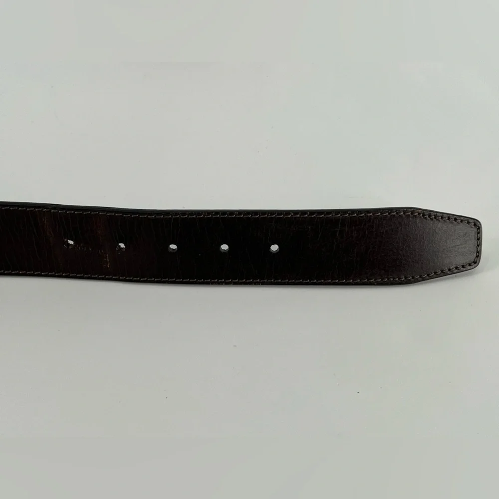 Vintage Timberland Leather Dark Brown Belt 40‎